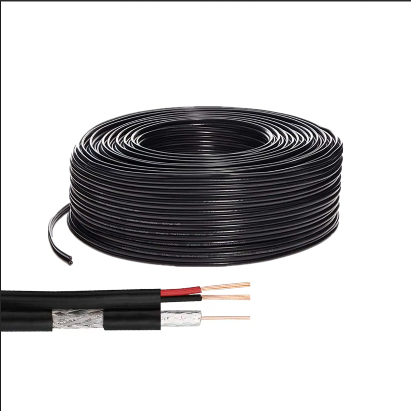 RG6+2c Coaxial Cable with Power 100m 200m 300m